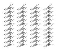 50x Acciaio Inox Mollette da Bucato Antivento Grafette Stabile Multiuso