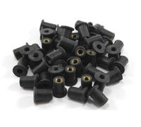 50X Aprilia Wellnuts M4 X 8Mm Rubber Parabrezza Well Nuts Rsvr Rs125 Rsv4 Rs4
