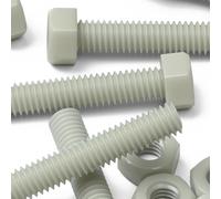 50x bulloni testa esagonale nylon rinforzato vetro M6x40mm