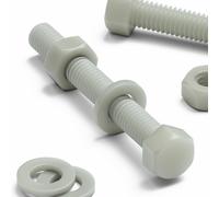 50x bulloni testa esagonale nylon rinforzato vetro M6x50mm