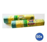 50x Bundle Peter Sacchi Pattumiera Gial 55X65 H-D Manigl 15P Rot