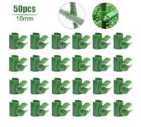 50X Collegamento Pianta Traliccio Connettore Clip Palo for Fisso Giardino Frame,