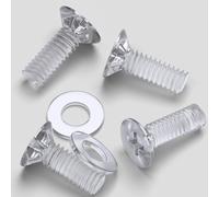 50x Dadi e bulloni Svasati a Croce, M4x 10mm,Vite a testa svasata