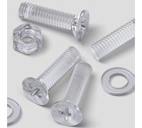 50x Dadi e bulloni Svasati a Croce, M6x 20mm,Vite a testa svasata