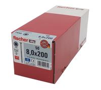 50x Fischer Vite Per Legno In Acciaio Inossidabile A2 TX 8,0x200