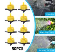 50x gocciolatori per irrigazione a goccia 2L/H per piante in vaso, cesti