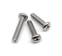 50X M1 M1.2 M1.4 M1.6 M2 M2.5 M3 M4 Mini Micro Piccola Luce Nera A2 304 Acciaio Inossidabile Vite a Testa Cilindrica a Croce Bullone Tondo(304 stainless steel,16MM_M1.4)