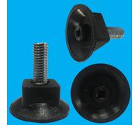 50X M10 X 23Mm, Base Da 38Mm Piedini Livellatori Regolabili Facili BZP Pesanti