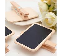50x Mini Lavagna Lavagnette mollette di legno decorazione bomboniera segnaposto