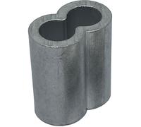 50x Morsetto per fune metallica Alluminio 8mm Alluminio Morsetto a pressione Man