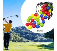 50x palline da golf prove da golf palline da allenamento colorate per