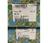 50X Phoenix Contact UK 10 3005015 Morsetto Componibile Passante