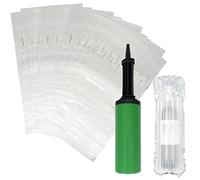 50x Sacchetti Protettivi per Bottiglie di Vino (con Pompa) - Imballaggio Gonfiabile Pluriball Riutilizzabile - Custodia Buste Aria per Trasporto Bottiglie, Olio, Cosmetici e Oggetti Fragili