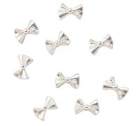 50x/Set Bowknot Francese Bow Nails Arte Lega Arco Unghie Arte Decorazione Forniture Per Saloni