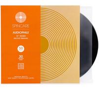 50x SPINCARE 33 Giri Buste Interne Di Dischi Vinile Da LP | AUDIOPHILE 12" Custodia Quadrata Antistatico Pollici Antigraffio | Qualità Archivistica | Sostituire i Sacchetti Di Carta