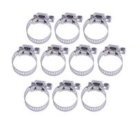 50x Stainless Steel Hose Clamp Worm Gear Drive Clip Adjustable 1/2"-3/4"