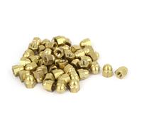 50x Testa A Cupola Tappo In Ottone Acorn Dadi Esagonali Filettatura M5