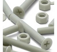 50x testa svasata super nylon rinforzato con riempimento in vetro M5x 40mm