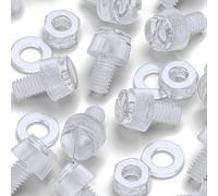 50x Viti Zigrinata, Bulloni Dadi Rondelle, M6x 10mm, Acrilico