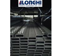50X20X2 mm. TUBOLARE FERRO RETTANGOLOARE BARRA PROFILO 6 PEZZI da 2 METRI