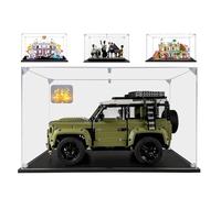 50x25x30cm 3mm Acrilico Teca Vetrina per Lego Land Rover Defender 42110 Quartetto Jazz 21334 75356 10973 42604,Grande Trasparente Scatola per Figure