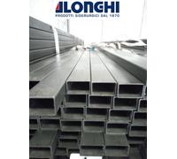 50X30X2 mm. TUBOLARE FERRO RETTANGOLARE BARRA PROFILO 6 PEZZI da 2 METRI