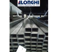 50X40X2 mm. TUBOLARE FERRO RETTANGOLARE BARRA PROFILO 6 PEZZI da 2 METRI