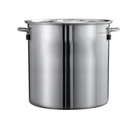 50X50Cm 201 Stainless Steel Stock Pot, Sealed Soup Bucket with Tap, Ideal for Water, Milk, Tea & Wine Storage, Durable Transportation Container(001-45×45Cm)