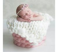 50x50cm Coperta di lana lavorata a maglia neonato 50x50cm Puntelli fotografia ne