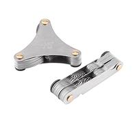 51/52 Pezzi Contafiletti Precise di 60° e 55° in Acciaio Inox, Utensile di Misurazione del Calibro Metrico Passo Metrico, Calibro Filettatura Combinato 0,25 -6 mm / 4-62g in Misurazione Metrica (51)