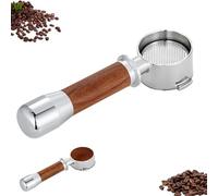 51/58mm Bottomless Portafilter, 58mm Bottomless Coffee Portafilter, Coffee Brewing Replacement for Home Bar Commercial Use, Professional Espresso Accessory (51mm,Two-Spout)