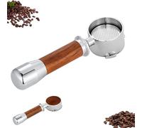 51/58mm Bottomless Portafilter, 58mm Bottomless Coffee Portafilter, Coffee Brewing Replacement for Home Bar Commercial Use, Professional Espresso Accessory (51mm,Three-Spout)