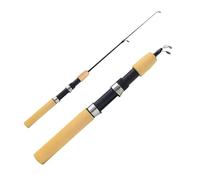 51/60/80/100 CENTIMETRI Inverno Gamberetti Canna Da Pesca Nel Ghiaccio Canna Da Pesca Invernale Portatile In Fibra di Carbonio Fiume per la pesca, i viaggi(100CM)