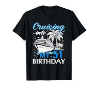 51 Anni Compleanno Crociera Cruising Into My 51° Compleanno Maglietta