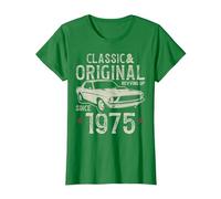 51° Compleanno 1975 Auto d'Epoca Maglietta, Donna, Verde Mela, M