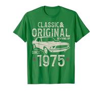 51° Compleanno 1975 Auto d'Epoca Maglietta, Uomo, Verde Mela, 3XL
