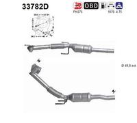 59 KW 80 CV CATALIZZATORE PER Seat Ibiza III 6L1 1.4 TDI