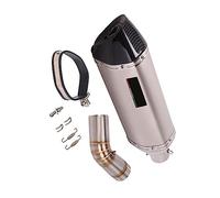 51 Millimetri Moto Sistema Di Scarico Silenziatore Tubo DB Killer Mid Connect Collegamento In Acciaio Inox Per Suzuki DL1000 V-Strom1000 2014 2015 16 17 2018 2019 2020