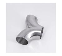 51 mm 2" tubo 19-104 mm OD Butt Weld Y-Shaped 3 Way Elbow SUS 304 Stainless Sanitary Pipe Fitting Splitter Homebrew Beer Wine Pipe Fitting(89 mm OD)