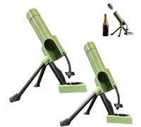 51 Mm Décapsuleur De Mortier, Beer Bottle Opener De Bouteilles De Bière, Lance-bouchons Tactique, Lanceur Et Mains Libres, Amusant Pour Maison Bar Fête Bureau Étagère (Green,2PCS)