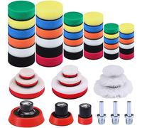 51 Pezzi Kit Lucidatrici Auto Tamponi Spugna per Lucidatura Tamponi Lucidatura