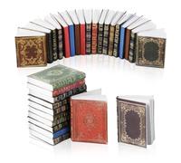 51 Pezzi Libri in Miniatura, Scala 1:12 Mini Libri per Casa Delle Bambole Assortiti Senza Tempo Decorazione per Case Delle Bambole Natale Giochi di Finzione Giocattolo per Ragazzi e Ragazze