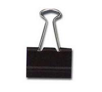 Molle Double Clips - 3,2 cm - nero - Lebez - conf. 12 pezzi