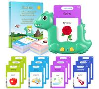 510 Carte Educative Parlanti Italiano per Bambini, Carte FlashCards Parlanti Italiano, Giocattoli Montessori Educativi per Bambini da 1 a 6 Anni con 3 modalità Lingua - Italiana/Inglese/Bilingue