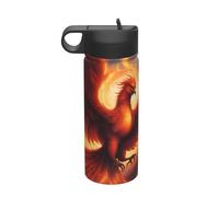 510 g Una bella bottiglia d'acqua termica Phoenix, bottiglia d'acqua in acciaio inox per campeggio, fitness, escursioni all'aria aperta,