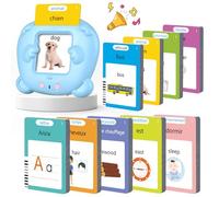 510 Parole Carte Flash Parlanti Montessori Francese Carte educative per Bambini Talking Flash Cards 255 fogli di 3+ anni Giocattoli educativi Regali di compleanno per Bambini(francese blu 510)