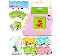 510 Parole Flash Card Parlando Francese, Giocare Bambini per Bambini da 2 a 6 Anni, Carte educative Regali di compleanno Rosa (Francese/Inglese/Bilingue)