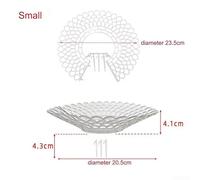 510 supporti da giardino per fragole con 3 gambe robuste per migliorare la salute delle piante (bianco S 5 pezzi)