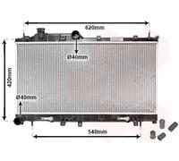 51002066 VAN WEZEL Radiatore, Raffreddamento motore per SUBARU