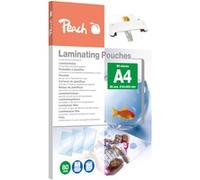 Peach Laminating Pouches A4, 80 mic, glossy, PPR080-02, set of 25